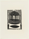 Artist: Kirwan-Ward, Jeremy. | Title: The pavilion | Date: 1988 | Technique: linocut, printed in black ink, from one block