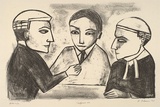 Artist: b'Dickerson, Robert.' | Title: b'Conference' | Date: 1990 | Technique: b'lithograph, printed in black ink, from one stone'
