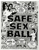 Artist: McDiarmid, David. | Title: Safe Sex Ball | Date: 1988 | Technique: screenprint, printed in black ink, from one stencil