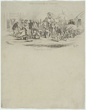 Artist: STRUTT, William | Title: Gold diggings of Victoria. Preparing to start. | Date: 1851 | Technique: line-engraving, printed in black ink, from one copper plate