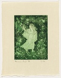 Artist: Boyd, Hermia. | Title: Ceremony. | Date: 1978 | Technique: etching and aquatint, printed in green ink, from one plate