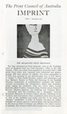 Artist: b'PRINT COUNCIL OF AUSTRALIA' | Title: b'Periodical | Imprint. Melbourne: Print Council of Australia, vol. 04, no. 1,  1969' | Date: 1969