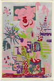 Artist: b'WORSTEAD, Paul' | Title: b'Hotchy (silver back).' | Date: 1971 | Technique: b'screenprint, printed in colour, from seven stencils,' | Copyright: b'This work appears on screen courtesy of the artist'