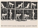 Artist: Church, Julia. | Title: Canberra Youth Theatre's Troupe presents Treatment. Directed by Gail Kelly. | Date: 1980 | Technique: screenprint, printed in colour, from multiple stencils