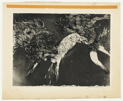 Artist: BOYD, Arthur | Title: Wrestling figures (Elektra backdrop). | Date: 1962-63 | Technique: etching, printed in black ink, from one plate | Copyright: Reproduced with permission of Bundanon Trust