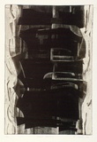 Artist: Backen, Earle. | Title: Black Structure. | Date: 1963 | Technique: etching and aquatint, printed in colour, from one copper plate