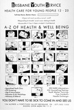 Artist: b'Ranger, Cindy.' | Title: b'A-Z of health and Wellbeing' | Date: 1992, June | Technique: b'screenprint, printed in black ink, from one stencil'