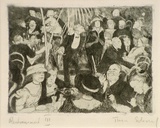 Artist: Scharf, Theo. | Title: Restaurant III | Date: c.1922 | Technique: etching, printed in black ink, from one plate | Copyright: © The Estate of Theo Scharf.