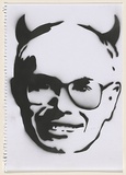 Artist: PRISM, | Title: Not titled [Howard devil]. | Date: 2004 | Technique: stencil, printed in black ink, from one stencil