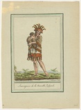 Title: Sauvagesse de la Nouvelle Zelande. [Savage woman of New Zealand] | Date: 1796 | Technique: engraving, printed in black ink, from one copper plate; hand-coloured