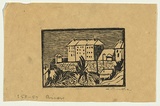 Artist: b'Groblicka, Lidia.' | Title: b'Prison' | Date: 1953-54 | Technique: b'woodcut, printed in black ink, from one block'