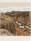 Artist: b'ROSE, David' | Title: b'Creek near Jindabyne' | Date: 1995 | Technique: b'screenprint, printed in colour, from multiple screens'