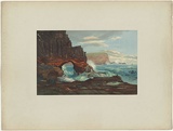 Artist: CHEVALIER, Nicholas | Title: Barker's Bluff, near Cape Schanck | Date: 1865 | Technique: lithograph, printed in colour, from multiple stones