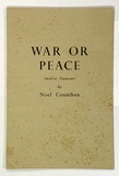 Artist: b'Counihan, Noel.' | Title: b'War or peace.' | Date: 1950 | Technique: b'linocuts, printed in black ink, each from one block; letterpress text'