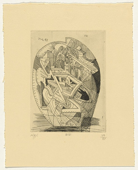 Artist: b'SELLBACH, Udo' | Title: b'not titled' | Date: 1960-80 | Technique: b'etching'