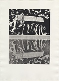 Artist: MADDOCK, Bea | Title: Reflection | Date: 1976, June | Technique: photo-etching, aquatint, etching and engraving, printed in black ink, from three plates