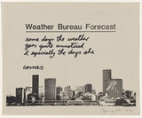 Artist: TIPPING, Richard | Title: Weather Bureau Forecast, Sydney. | Date: 1973