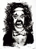 Artist: b'Grieve, Robert.' | Title: b'Clown' | Date: 1954 | Technique: b'lithograph, printed in black ink, from one stone'