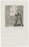 Artist: b'WALKER, Murray' | Title: b'Dianne, gloves and stockings.' | Date: 1967 | Technique: b'etching, printed in black ink, from one plate'