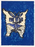 Title: Butterfly | Date: 2007 | Technique: screenprint, printed in colour, from three stencils