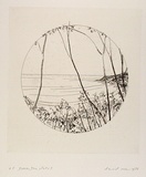 Artist: ROSE, David | Title: Bateau Bay plate I | Date: 1976 | Technique: etching, printed in black ink, from one plate