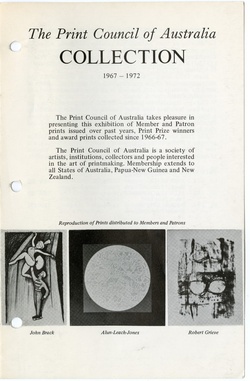Imprint [Journal of the Print Council of Australia], volume 08, number 3, 1973.
