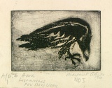 Artist: b'Cilento, Margaret.' | Title: b'Eagle feeding.' | Date: 1950 | Technique: b'etching and aquatint, printed in black ink with plate-tone, from one plate'