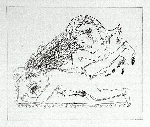 Artist: b'BOYD, Arthur' | Title: b'Mad woman.' | Date: 1970 | Technique: b'etching, printed in black ink, from one plate' | Copyright: b'Reproduced with permission of Bundanon Trust'