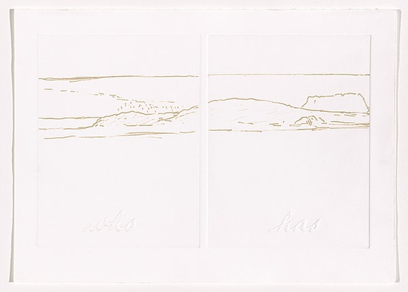 Title: b'Antarctica (sheet 12)' | Date: 1988 | Technique: b'photo-etching and embossing, printed in intaglio and relief, from two zinc plates'