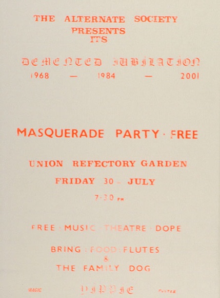 Artist: b'MAGIC POSTERS' | Title: b'Masquerade Party' | Technique: b'screenprint, printed in colour, from multiple stencils'