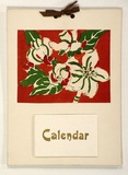 Artist: b'Craig, Sybil.' | Title: b'Calendar:  Flower.' | Date: c.1942 | Technique: b'linocut, printed in colour, from multiple blocks'