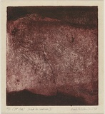 Artist: b'Hodgkinson, Frank.' | Title: b'Inside the landscape IV' | Date: 1971 | Technique: b'hard ground etching and deep etching, printed in burgandy, from one plate'