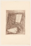 Title: Shell and vase | Date: 1980 | Technique: drypoint, printed in sepia ink, from one perspex plate