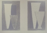 Artist: b'Lincoln, Kevin.' | Title: b'Two still lifes (grey)' | Date: 1994 | Technique: b'lithograph, printed in silver-grey ink, from one stone'