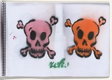 Title: b'Chickenpox' | Date: 2003-2004 | Technique: b'stencil, printed with colour aerosol paint, from multiple stencils'