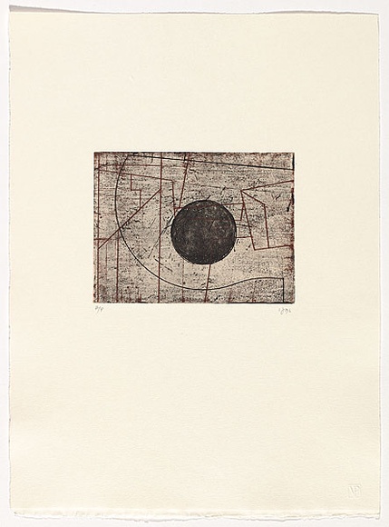 Artist: b'Friend, Ian.' | Title: b'Terragni V' | Date: 1995 | Technique: b'soft-ground etching, printed in colour, from two plates' | Copyright: b'\xc2\xa9 Ian Friend'