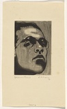 Artist: Kahan, Louis. | Title: Self I | Date: 1946 | Technique: lavis, printed in black ink with plate-tone, from one copper plate