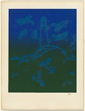 Artist: b'Nolan, Sidney.' | Title: b'The lighthouse' | Date: 1966 | Technique: b'screenprint, printed in colour, from three stencils'