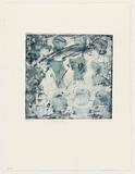 Artist: STAFFIERI, Mara | Title: Watching | Date: 1993 | Technique: etching and aquatint, printed in black and blue ink, from two plates