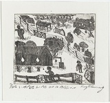Artist: b'Kennedy, Roy.' | Title: b'A simple life on a mission' | Date: 2001 | Technique: b'etching, printed in black ink, from one plate'