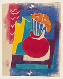 Title: [Still life] | Technique: linocut, printed in colour, from multiple blocks