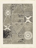 Artist: RED HAND PRINT | Title: Jilamarra design | Date: 1998, 18 September | Technique: etching, line-etching, open bite and aquatint, printed in black ink, from one zinc plate