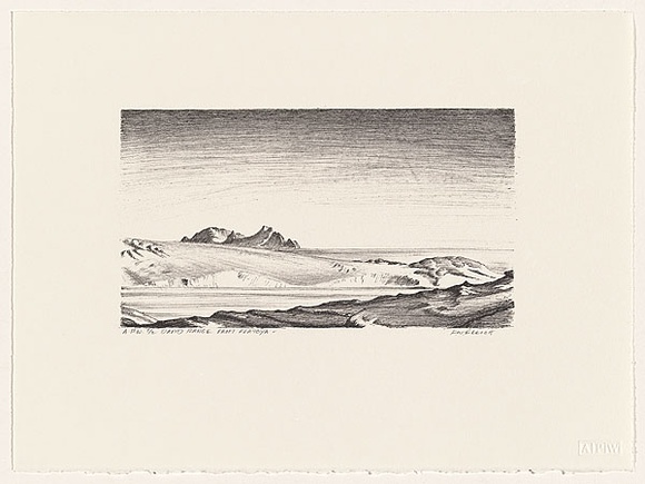 Artist: b'Elliott, Fred W.' | Title: b'David Range from flatoya' | Date: 1997, February | Technique: b'photo-lithograph, printed in black ink, from one stone' | Copyright: b'By courtesy of the artist'