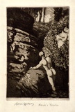 Artist: b'LINDSAY, Lionel' | Title: b'Hero and Leander.' | Date: 1912 | Technique: b'etching, aquatint and roulette, printed in dark brown ink, from one plate' | Copyright: b'Courtesy of the National Library of Australia'