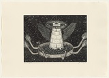 Artist: b'LETHBRIDGE, John' | Title: b'Ring cycle V' | Date: 1988 | Technique: b'etching and aquatint, printed in black ink, from one plate'