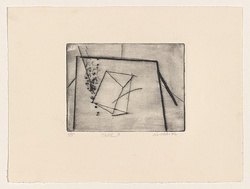 Title: b'Table 3' | Date: 1976 | Technique: b'drypoint, printed in black ink, from one perspex plate'