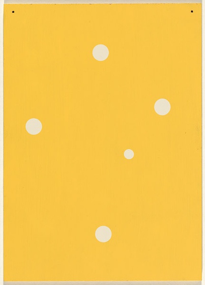 Artist: b'SELENITSCH, Alex' | Title: b'not titled [yellow].' | Date: 1995 | Technique: b'screenprint on yellow paint'