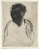 Artist: BOYD, Arthur | Title: Portrait of Max Nicholson. | Date: 1968-69 | Technique: drypoint, printed in black ink, from one plate | Copyright: Reproduced with permission of Bundanon Trust