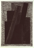 Artist: Lincoln, Kevin. | Title: Two leaning forms | Date: 1986 | Technique: etching and aquatint, printed in black ink, from one plate