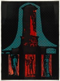 Artist: b'Snell, Ted.' | Title: b'Monument' | Date: 1988 | Technique: b'woodcut, printed in colour'